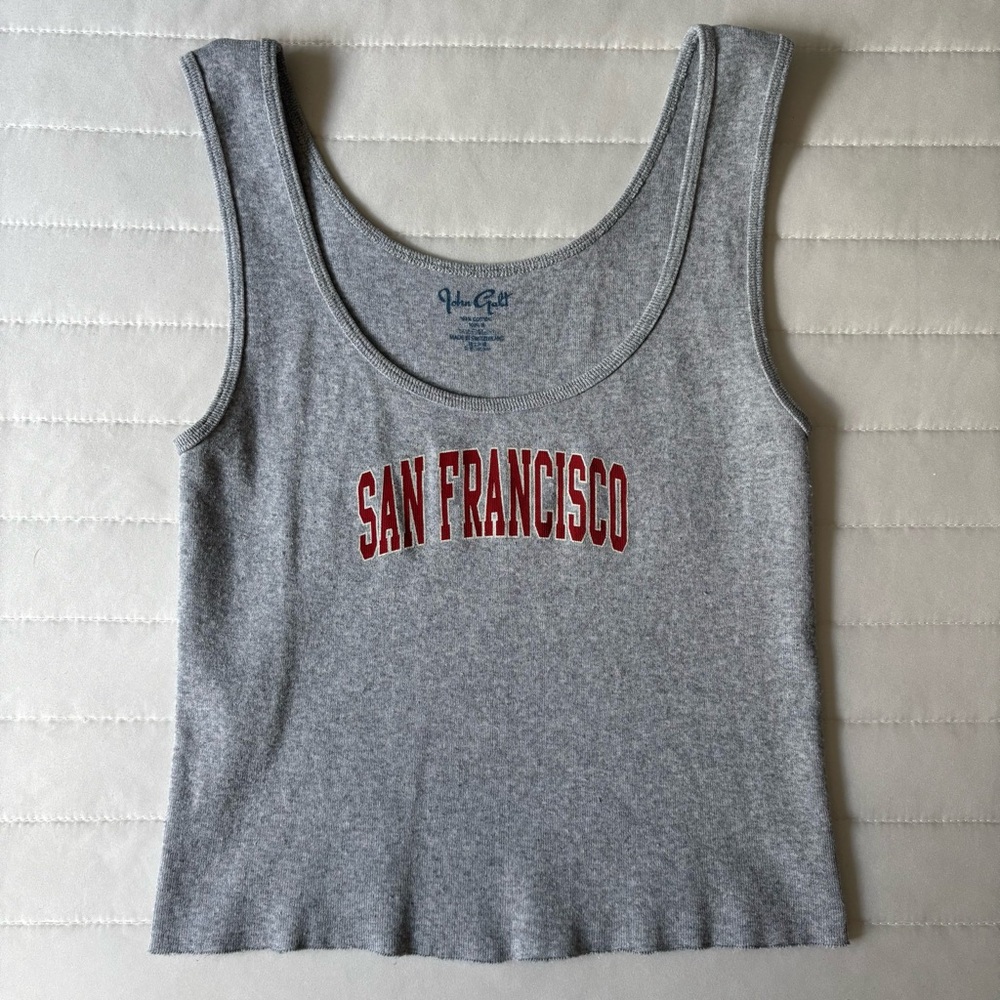Brandy Melville Cropped San Francisco Tank Top